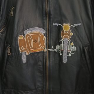 Chaqueta piel moto