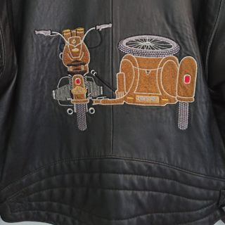 Chaqueta piel moto