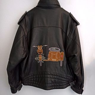 Chaqueta piel moto