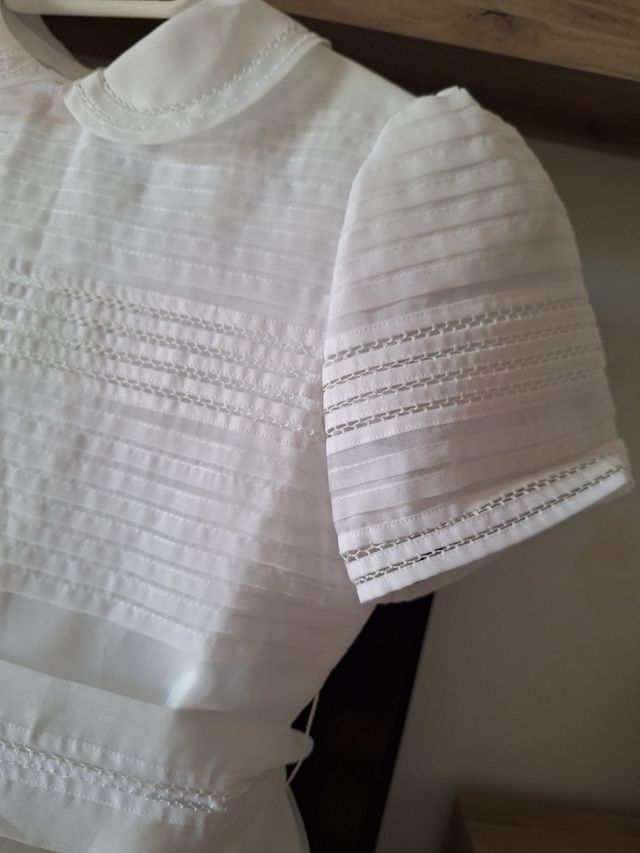 Vestido de comunion niña de organdiz