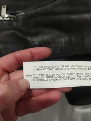ZARA CUERO PIEL minifalda S