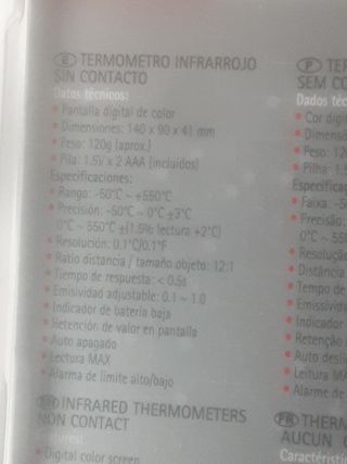 Termometro laser digital xindar tid200