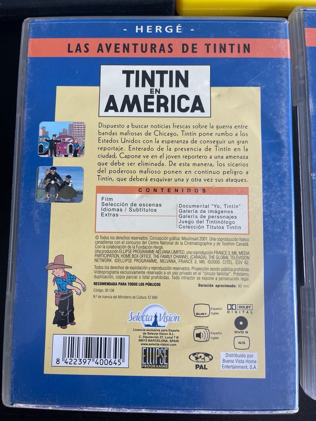 Peliculas tintin y asterix DVD