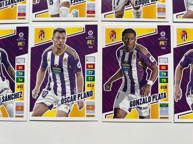 17 cromos Valladolid Adrenalyn 2022/23