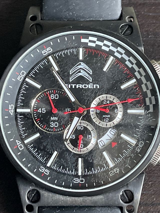 reloj pulsera citroen acero 100 metros