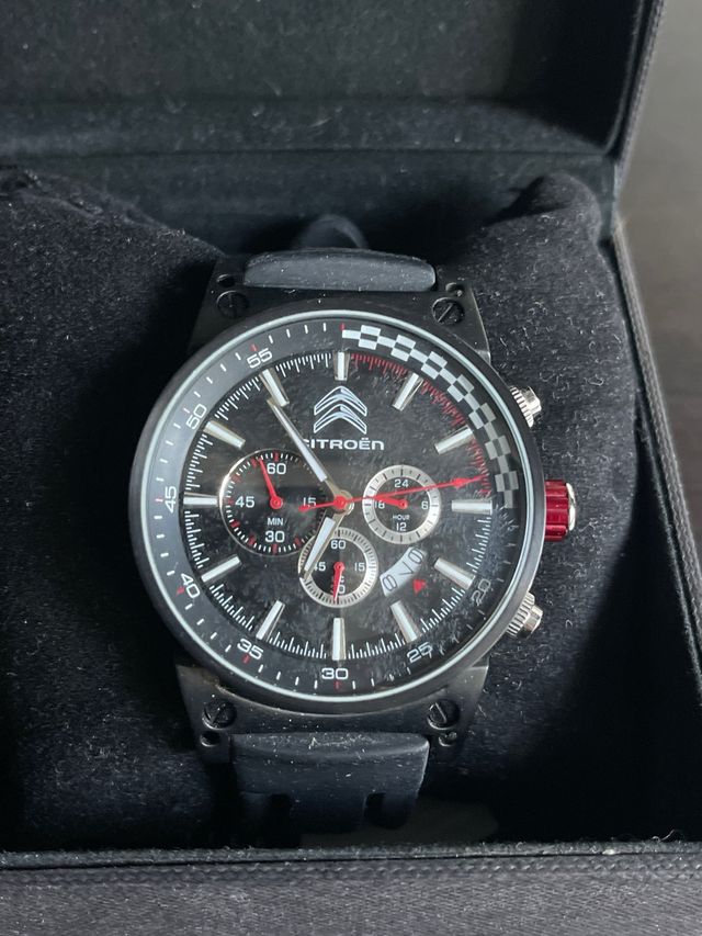 reloj pulsera citroen acero 100 metros