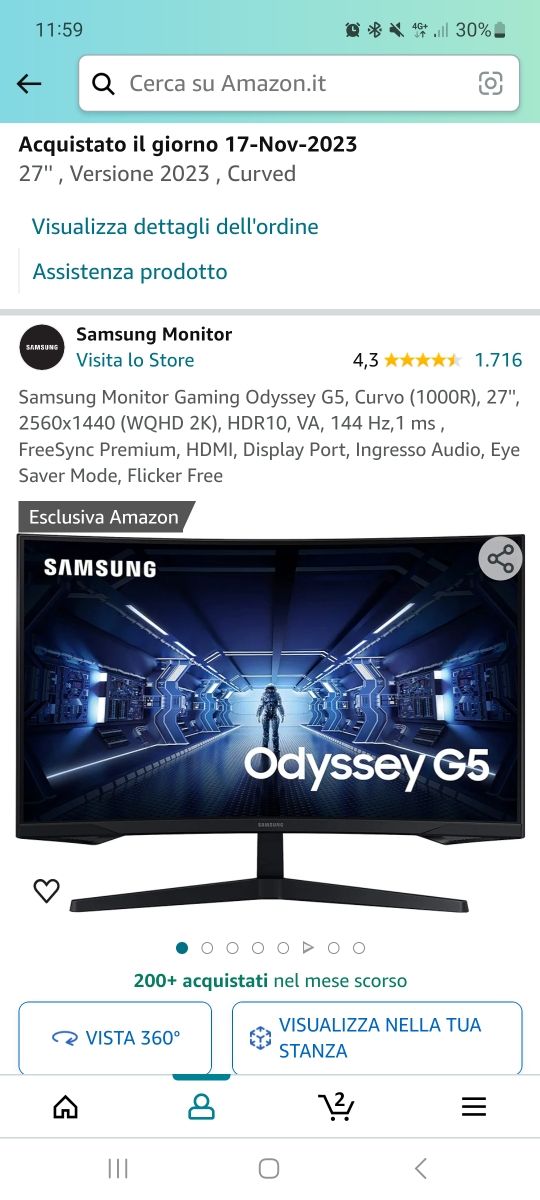 Samsung odyssey g5 27"