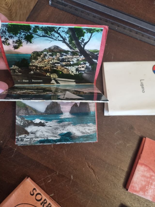 Cartoline da collezione:Lugano, Napoli, Elba .