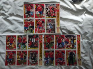 3 laminas cromos España Champions Jugon