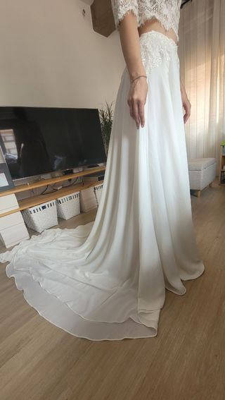 Falda de novia