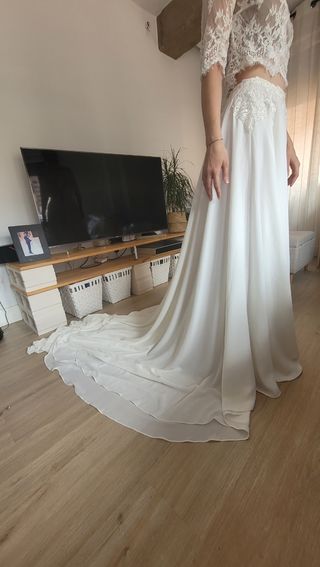 Falda de novia