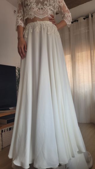 Falda de novia
