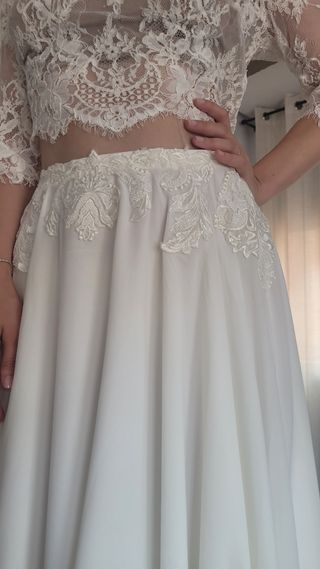 Falda de novia