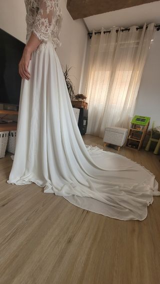 Falda de novia