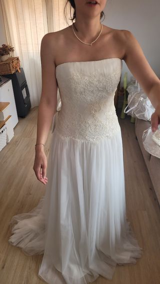 Vestido novia NUEVO. Talla L.