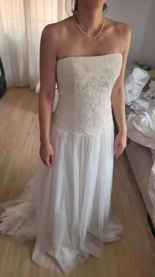 Vestido novia NUEVO. Talla L.