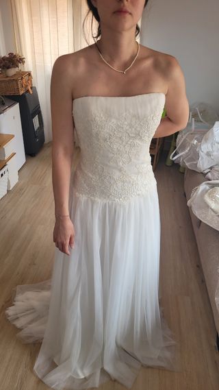 Vestido novia NUEVO. Talla L.