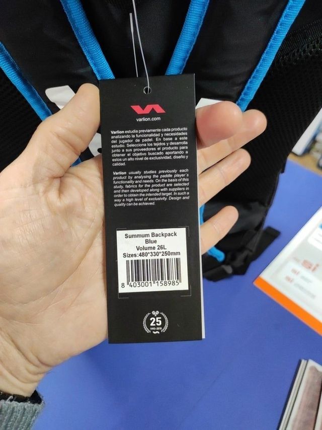 MOCHILA PARA PORTATIL VARLION SUMMUM 26L AZUL