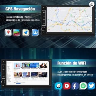 Pantalla Táctil de 7" universal DIN1.