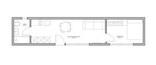 Casa Contenedor, Mobil Home con baño y dormitorio.
