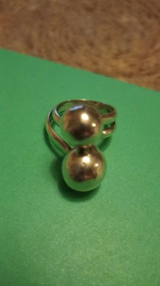Anillo plata bolas mujer 