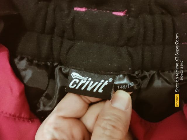 Pantaloni da sci/neve. Misurazioni/Taglia 146/152