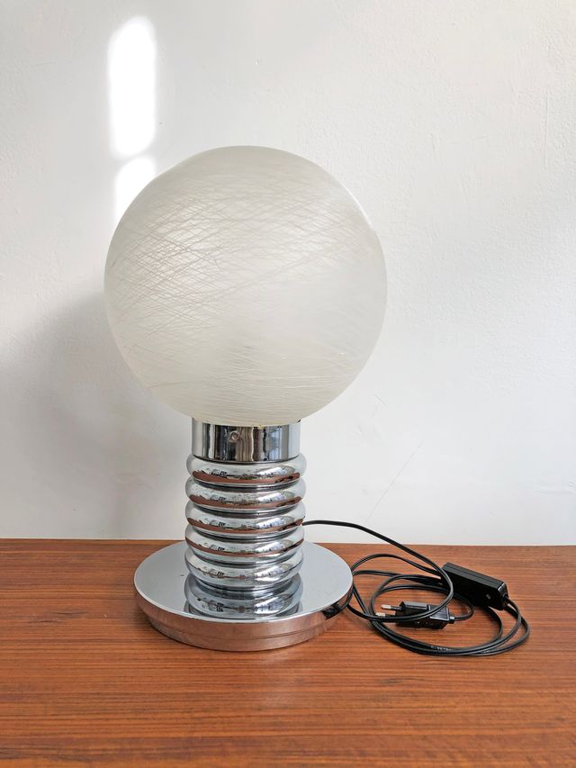 LAMPADA DA TAVOLO GLOBO YARN, ANNI '60