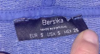 Sudadera corta - azul