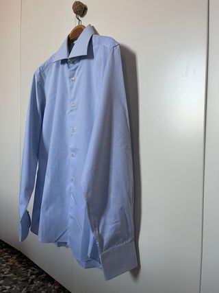 Camicia classica in cotone da uomo 