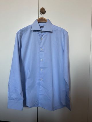 Camicia classica in cotone da uomo 