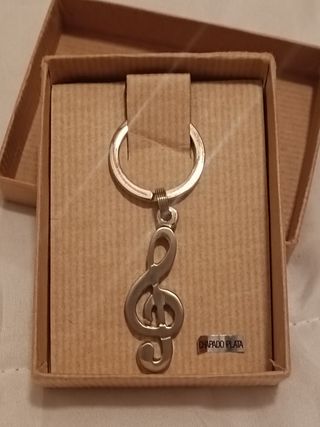 Llavero clave de sol. Nuevo