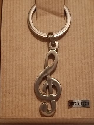 Llavero clave de sol. Nuevo