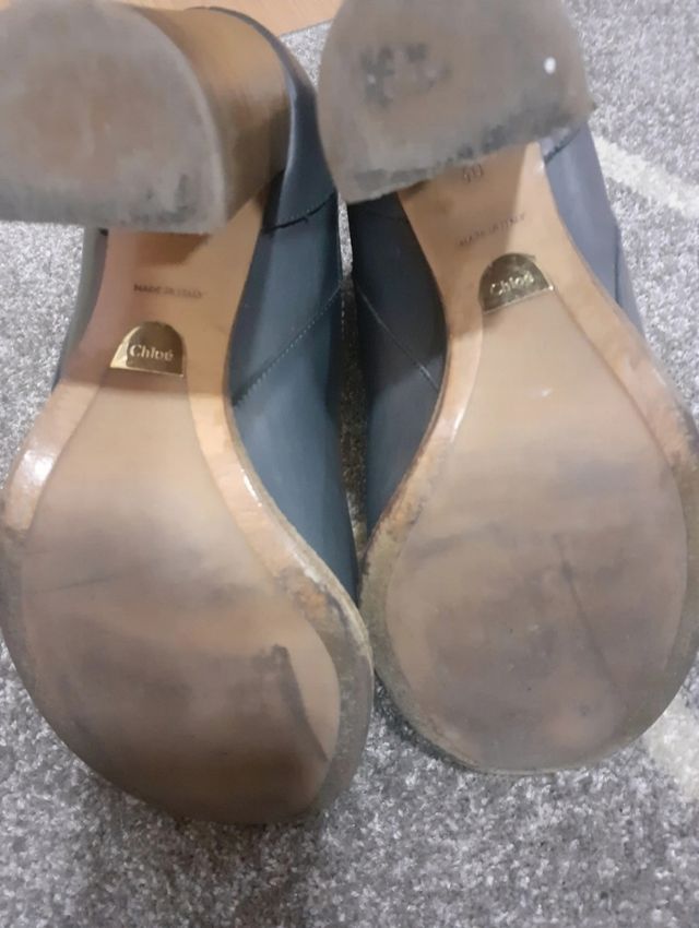 Botines piel Azul marino Chloé