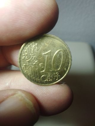 Moneda 10 céntimos Bélgica 2001