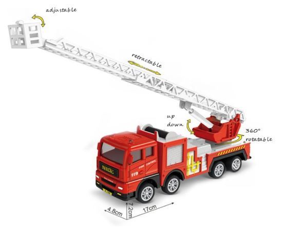 Parque de Bomberos y 2 Bomberos con Herramientas