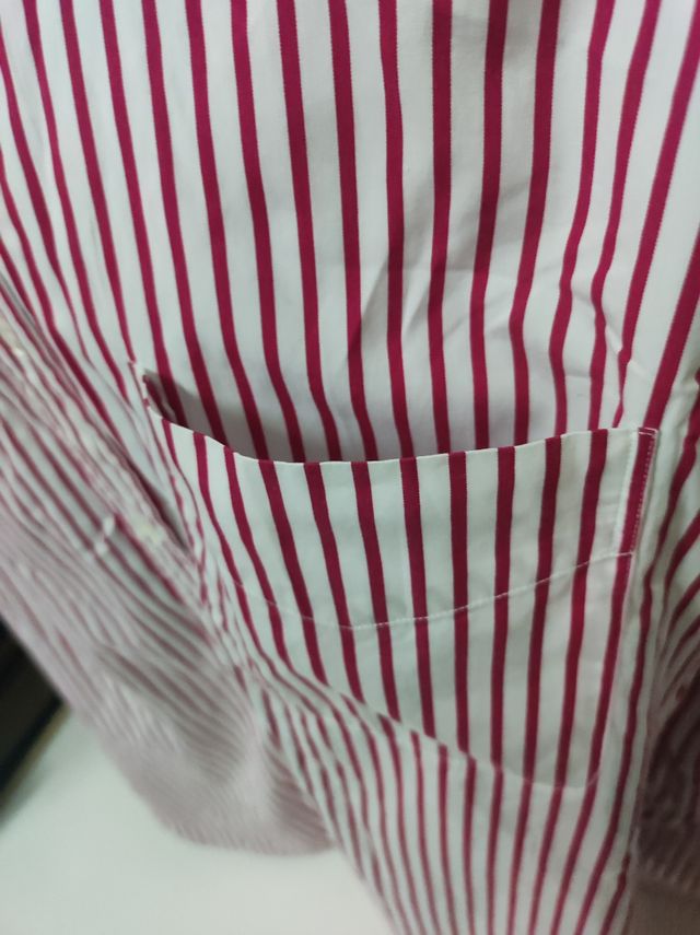 CAMISA DE RAYAS RALPH LAUREN ROJO Y BLANCO