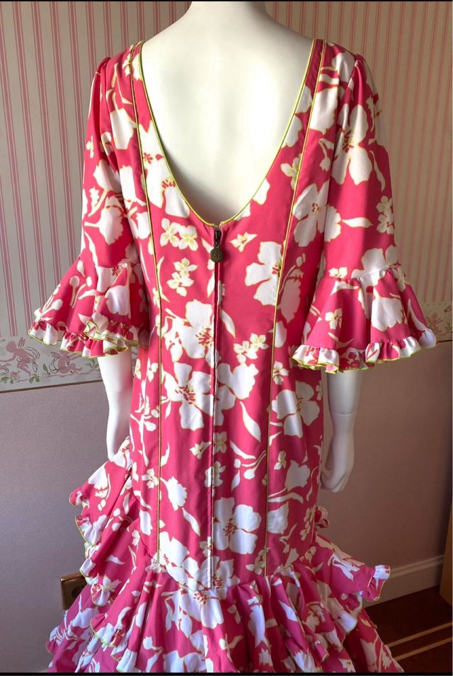 Vestido flamenco flores Mari cruz