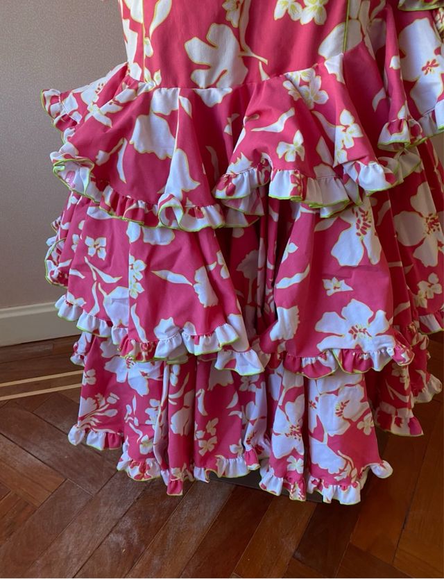 Vestido flamenco flores Mari cruz