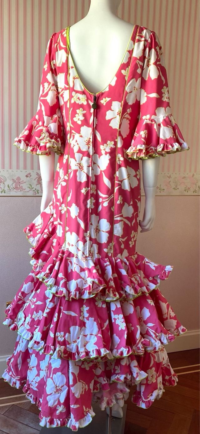 Vestido flamenco flores Mari cruz