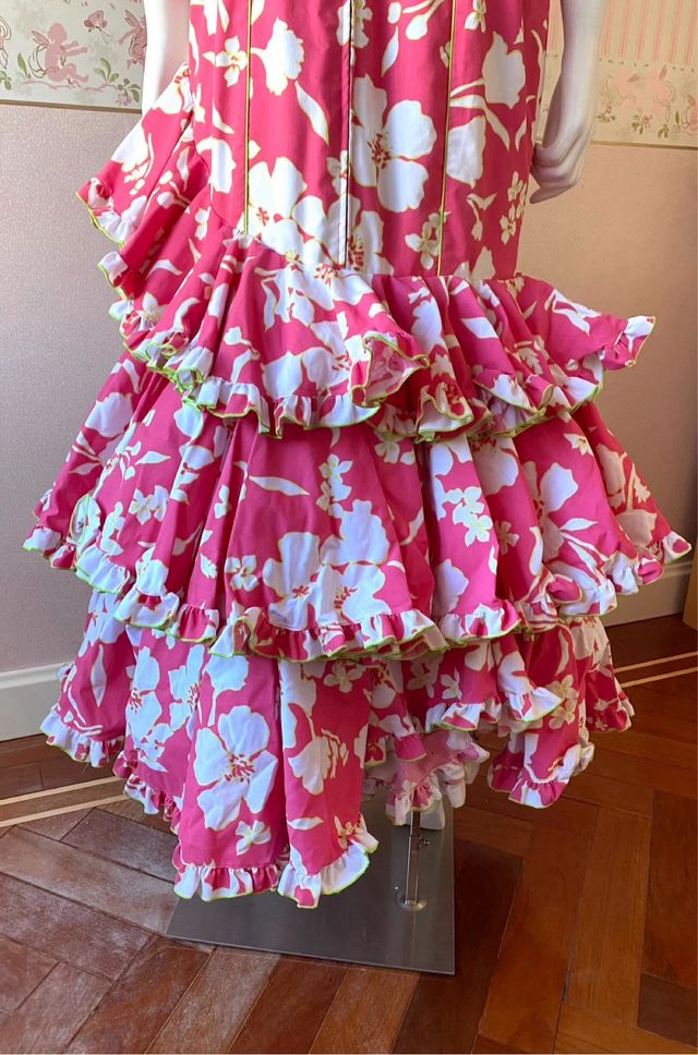 Vestido flamenco flores Mari cruz