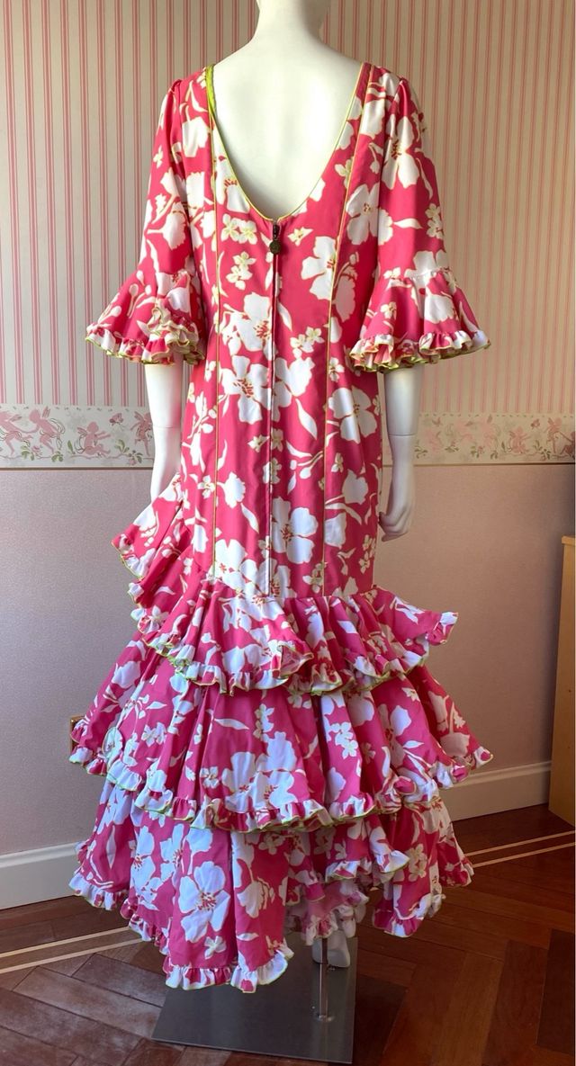 Vestido flamenco flores Mari cruz