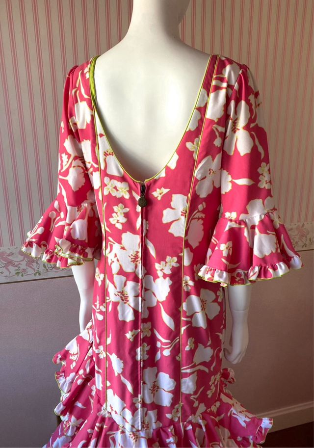 Vestido flamenco flores Mari cruz