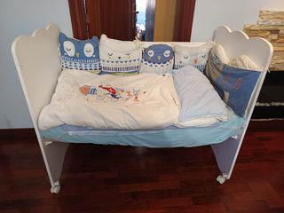 Cuna bebe madera micuna