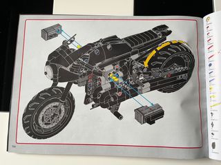 Caja + instrucciones Lego moto Batman 42155