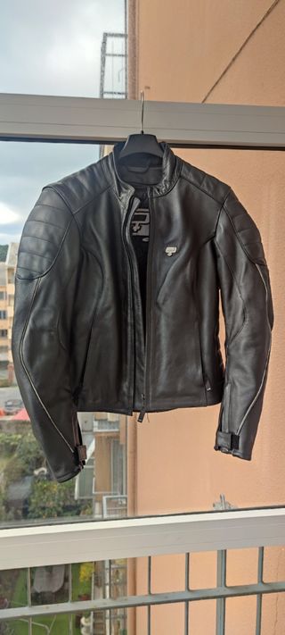 Giacca in pelle donna per moto axo