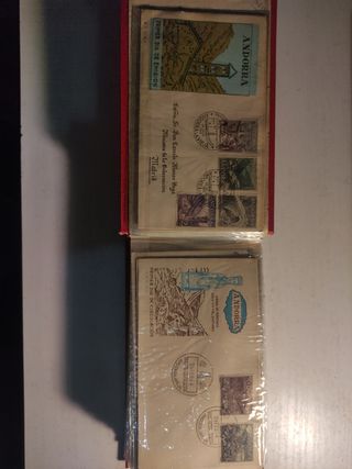 Sobres SPD 1953-2001 Andorra en 2 archivadores