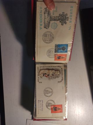 Sobres SPD 1953-2001 Andorra en 2 archivadores