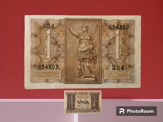 1 lira biglietto di Stato Fascio Littorio "39 🇮🇹