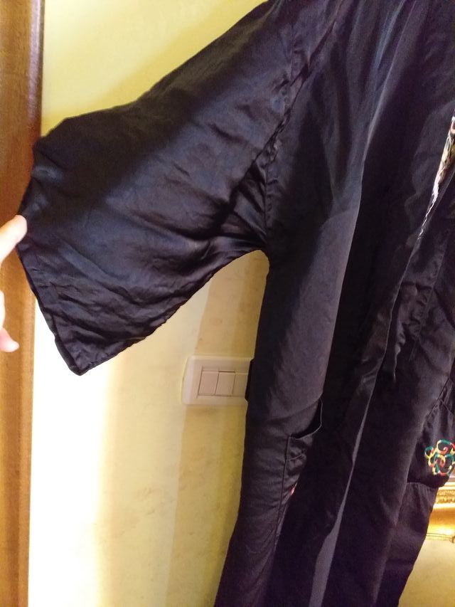 KIMONO in raso nero