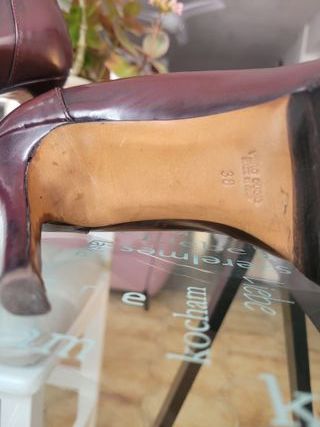 Zapato salón italiano cuero